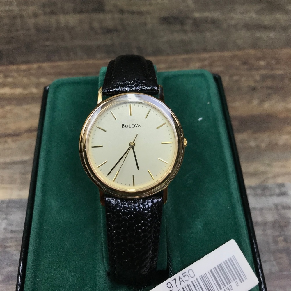 Bulova Men's 97A50 Classic Watch Leather Strap
